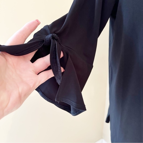 Clara Sun Woo Tie Ruffle Sleeve Knit Top - Small - Picture 4 of 10